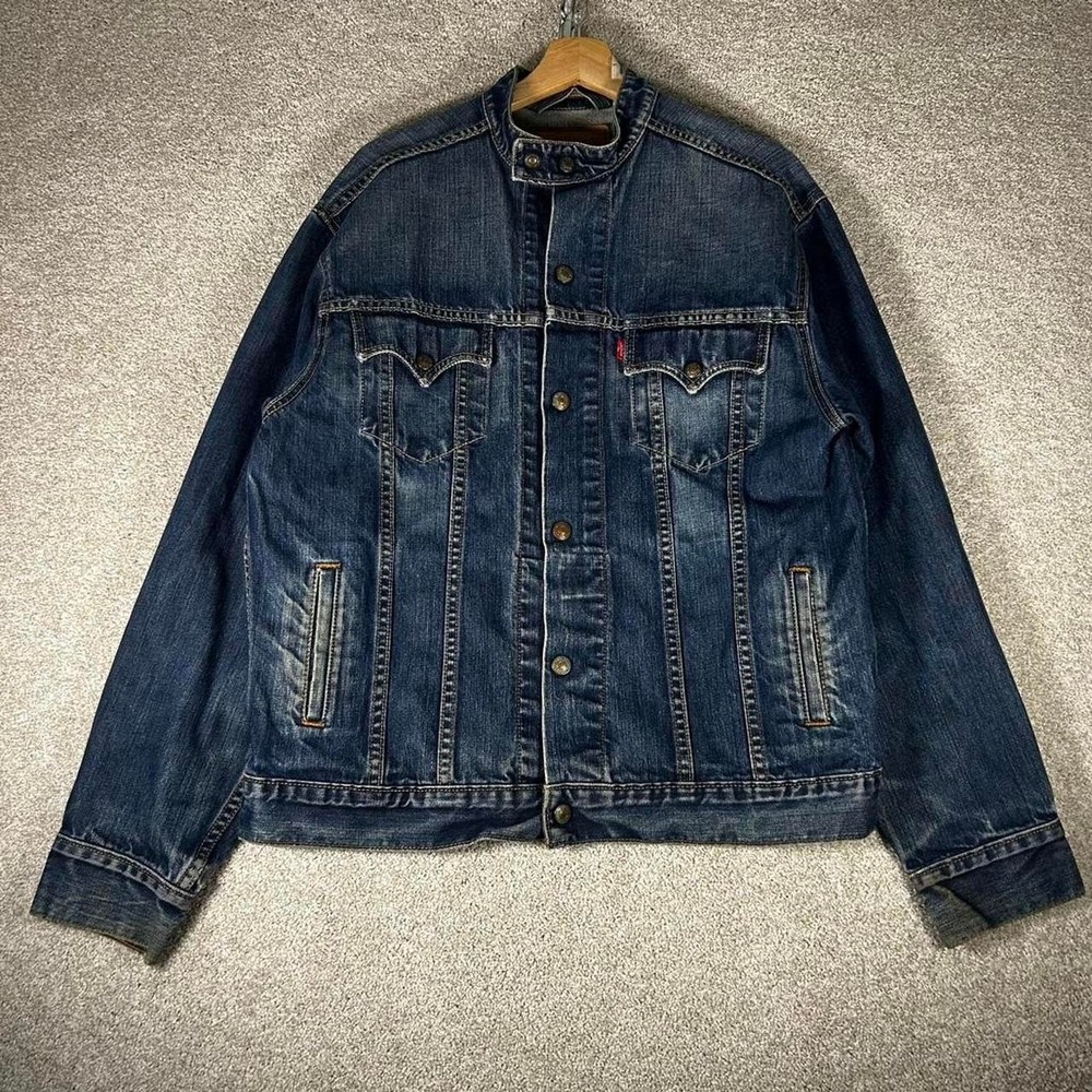 Vintage 2000s Levi's Easy rider denim button up motorcycle jacket Size L